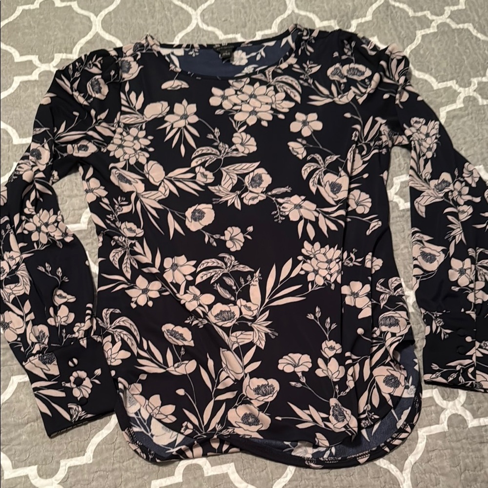Floral Long Sleeve Women's Top